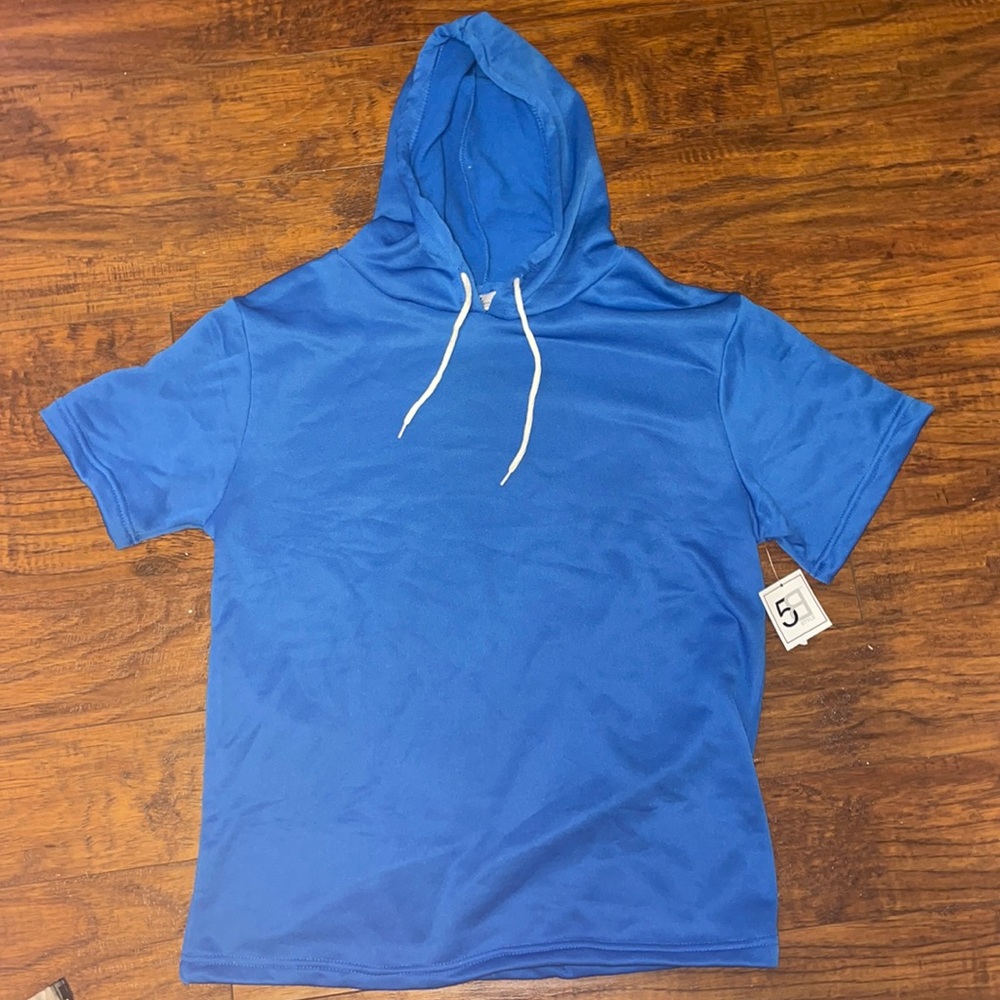 NWT 5B Style Men’s Royal Blue T-Shirt Hoodie